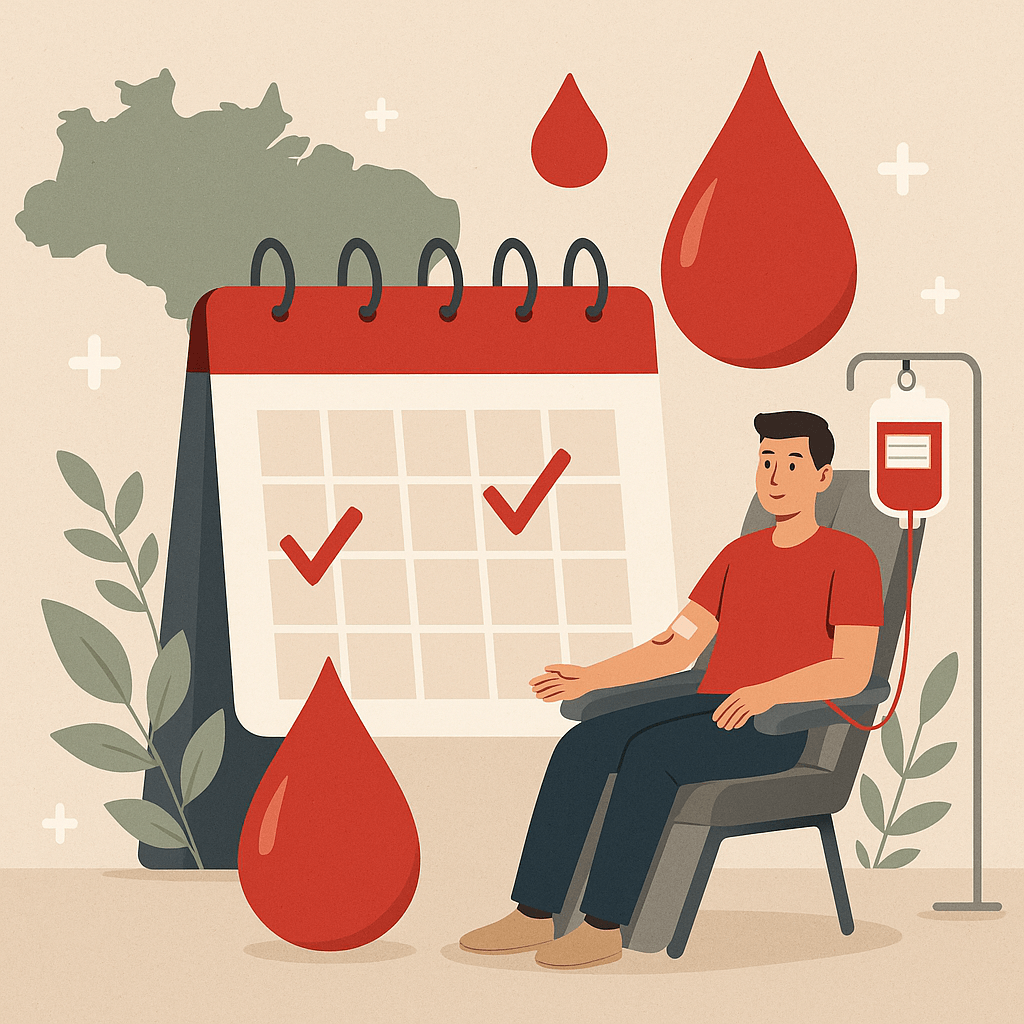 Inserção da captação de doadores de sangue no Brasil
