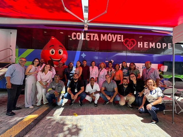 Hemope recebe unidade móvel de coleta para promover a doação de sangue em novas localidades
