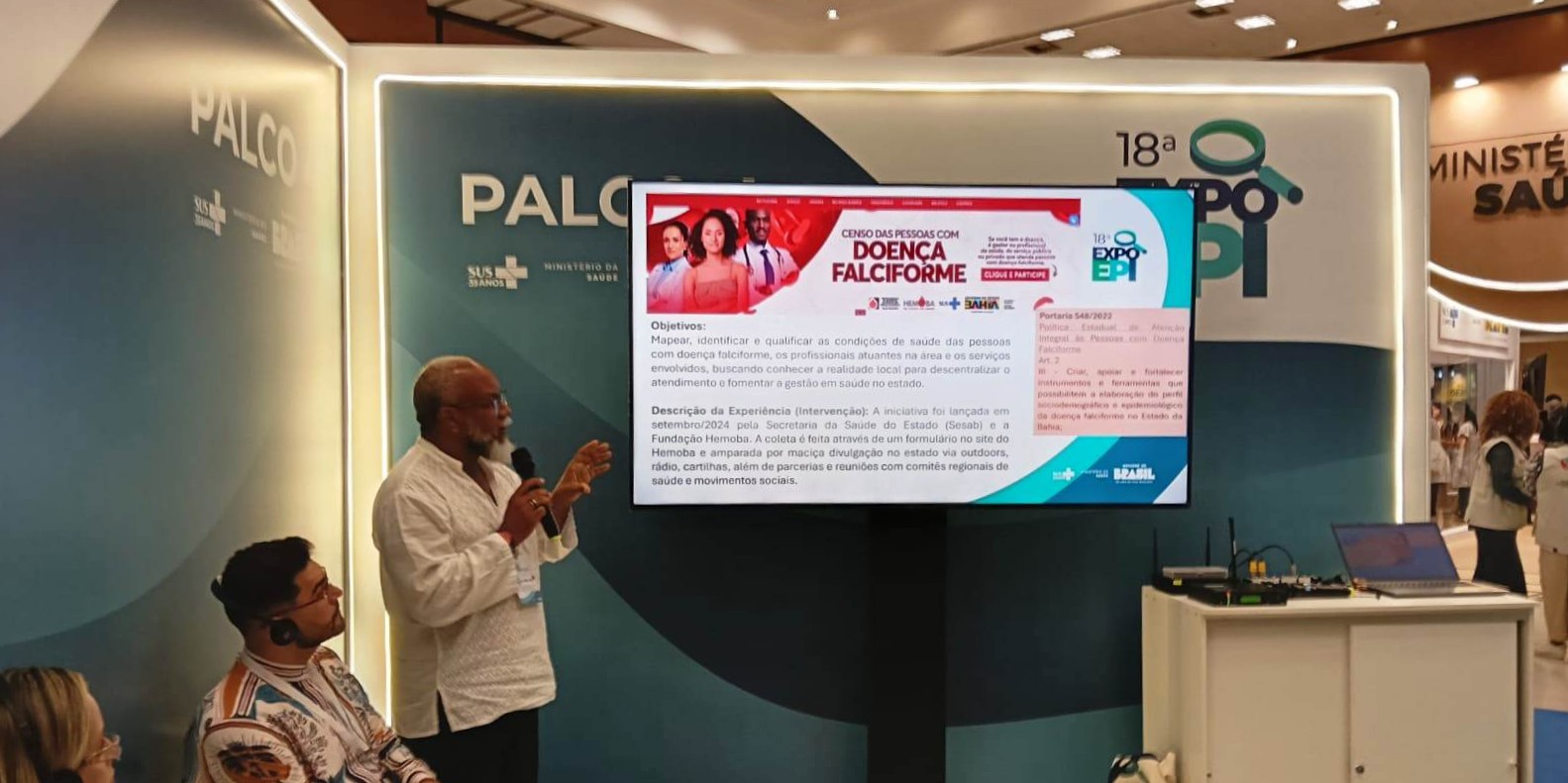 Censo sobre Doença Falciforme na Bahia recebe menção honrosa na 18ª Expoepi